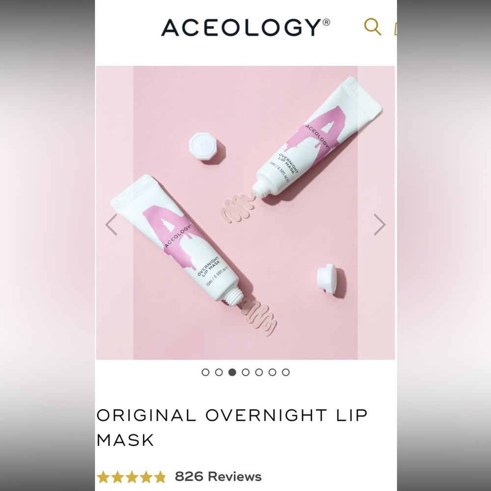Aceology- Original Overnight Lip Mask-BNIB